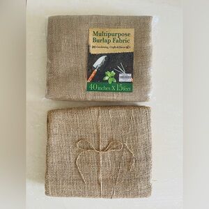 Lot of 2 Burlap Fabric 40 inches x 15 feet Multipurpose Burloptuous Rustic Decor